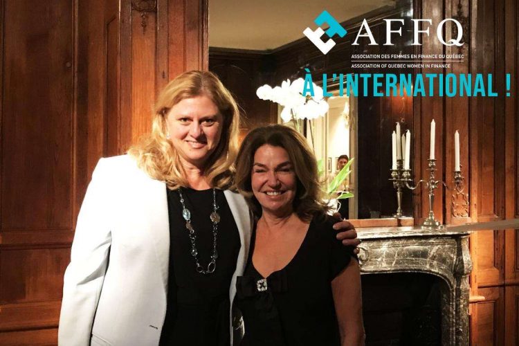 Françoise Lyon, présidente du conseil d’administration de l’AFFQ, en compagnie de Michèle Boisvert, déléguée générale du Québec à Paris.